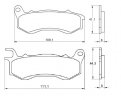 Placute de frana ACCOSSATO AGPA171 OR