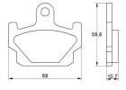 Placute de frana ACCOSSATO AGPA176 OR