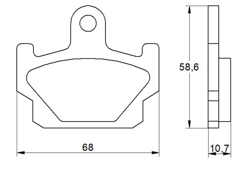 Placute de frana ACCOSSATO AGPA176 OR