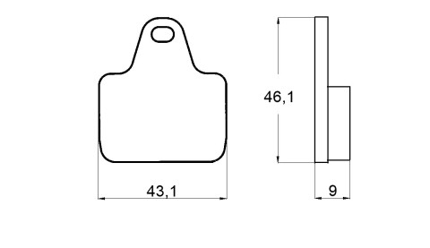 Placute de frana ACCOSSATO AGPA134 EV1