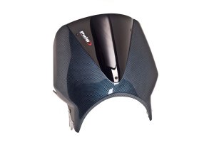 Windshield PUIG 003CN RETROVISIONS carbon look Negru