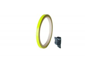 Rim strip PUIG 4542G yellow fluerescent 7mm x 6m (with aplicator)