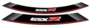 Rim strip PUIG GSXR argintiu set of 8 rim strips