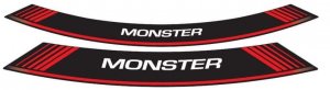 Rim strip PUIG MONSTER Rosu set of 8 rim strips