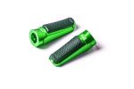 Footpegs without adapters PUIG 7318V SPORT verde with rubber