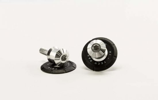 Spools PUIG PRO argintiu M8 pentru APRILIA Tuono 1000 V4 R (APRC)