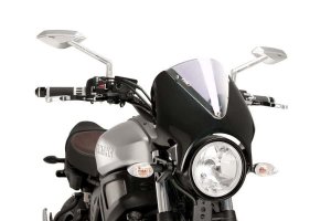 Windshield PUIG 9560W RETROVISION matt black transparent