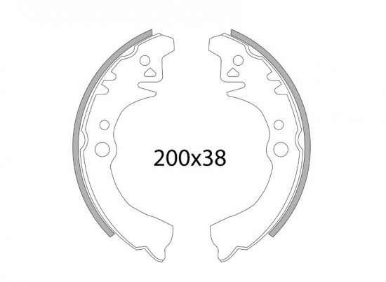 Saboti de frana RMS 225120620 set spate