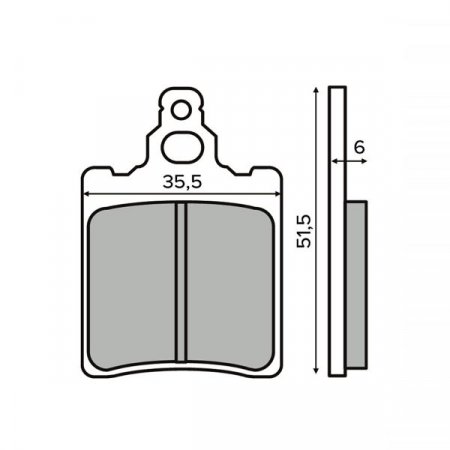 Placute de frana RMS 225103610 not homologated