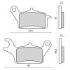 Placute de frana RMS 225103620