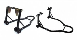 Set front + rear paddock stand MOTION STUFF with L support