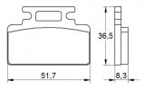 Placute de frana ACCOSSATO AGPA168 OR