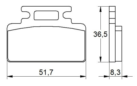 Placute de frana ACCOSSATO AGPA168 OR