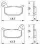 Placute de frana ACCOSSATO AGPA159 OR