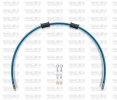 Kit conducta frana spate Venhill KAW-2010R-TB POWERHOSEPLUS (1 conducta in kit) Translucent blue hoses, chromed fittings