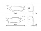 Placute de frana ACCOSSATO AGPA149 OR