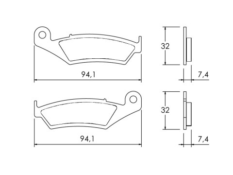 Placute de frana ACCOSSATO AGPA149 OR