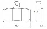 Placute de frana ACCOSSATO AGPA142 ST