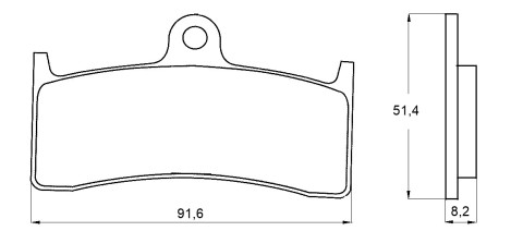 Placute de frana ACCOSSATO AGPA124 EV1