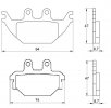 Placute de frana ACCOSSATO AGPA173 OR