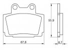 Placute de frana ACCOSSATO AGPA167 OR