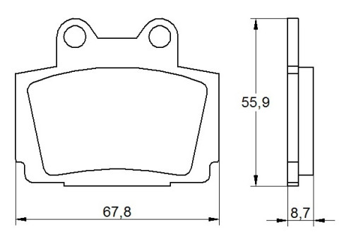 Placute de frana ACCOSSATO AGPA167 OR