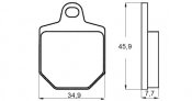 Placute de frana ACCOSSATO AGPA136 EV1