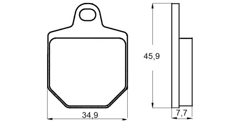 Placute de frana ACCOSSATO AGPA136 EV1