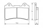 Placute de frana ACCOSSATO AGPA197 EV2