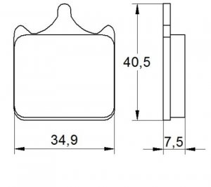 Placute de frana ACCOSSATO OR